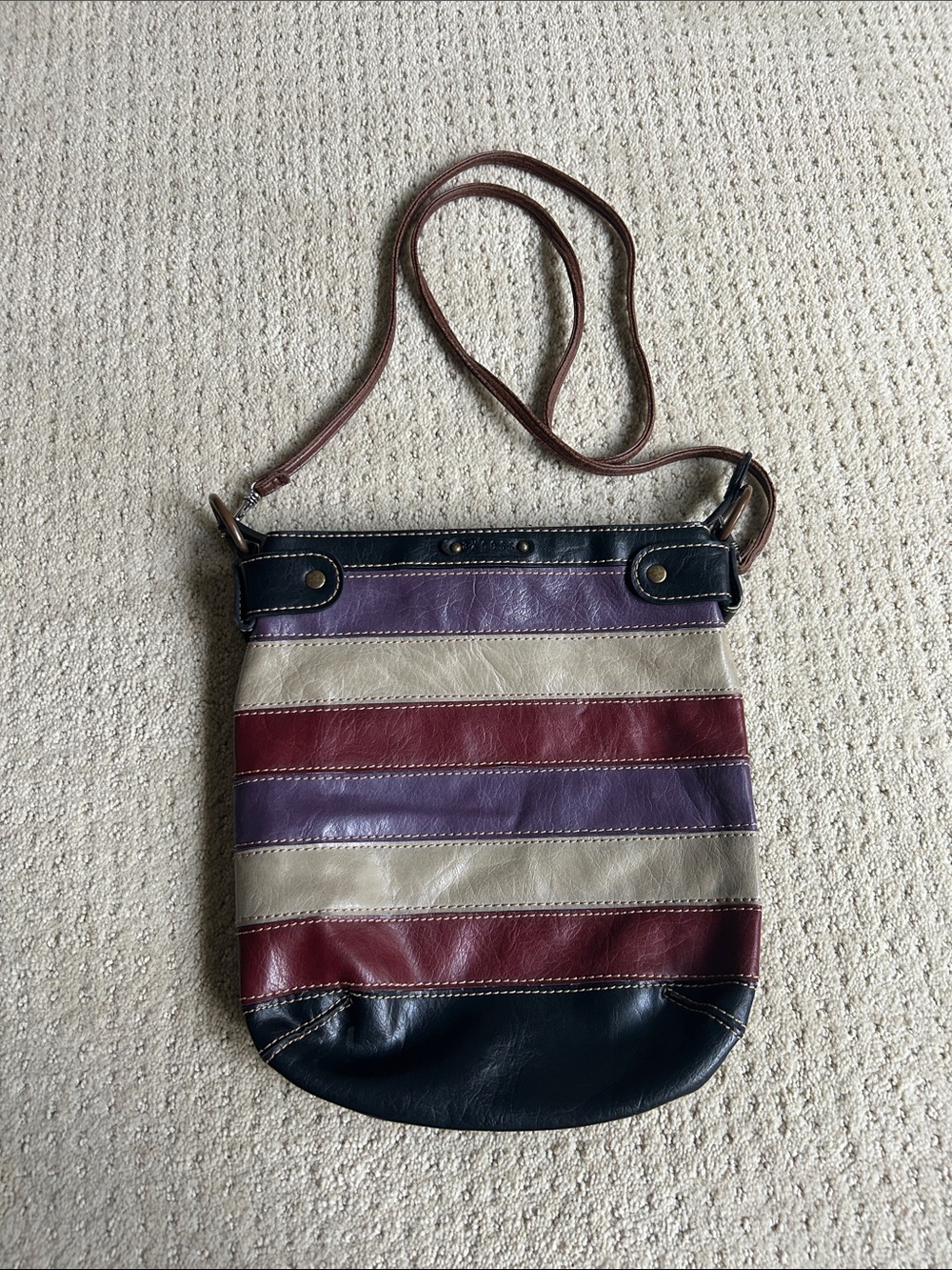 Vintage Axcess Boho Vegan Crossbody Bag
